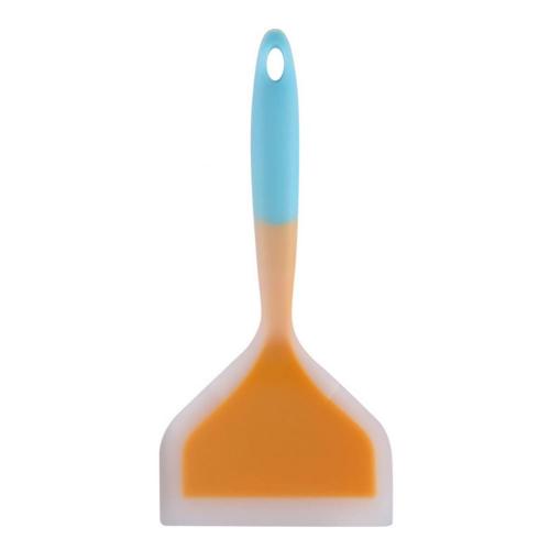 1Pc Non-stick Siliconen Spatels Rundvlees Vlees Ei Koken Spatel Keuken Koken Bakken Schraper Pizza Schop Voedsel Lifters turners: Blue  Yellow