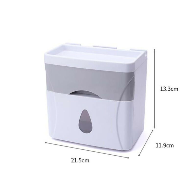Soporte de papel higiénico para cuarto de baño, 4 colores, organizador de almacenamiento montado en la pared, caja de pañuelos, dispensador de TissueBox