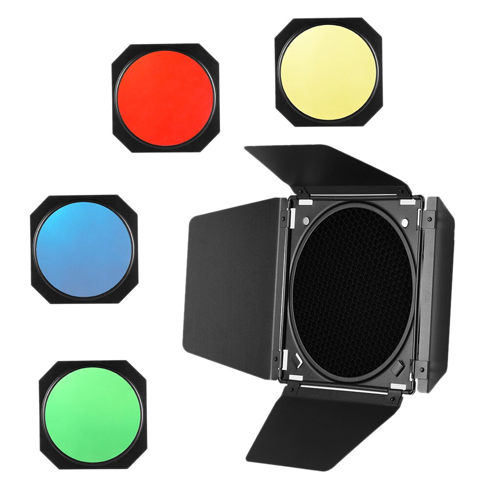 Four-Leaf Light Barrier Flashlight Barrier with Honeycomb Red / Yellow / Blue / Green Four-Color Film