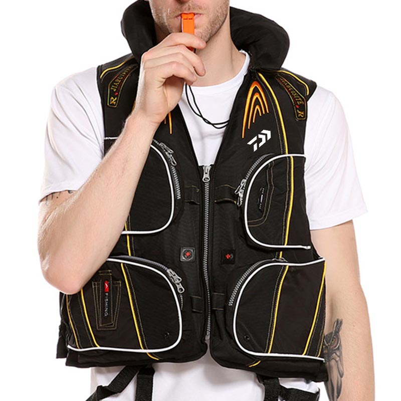 Outdoor Fishing Life Vest Jacket Outdoor Sports Portable High Buoyancy Drifting Multi-Pocket Travel Safety Life Vests Jackets: 1