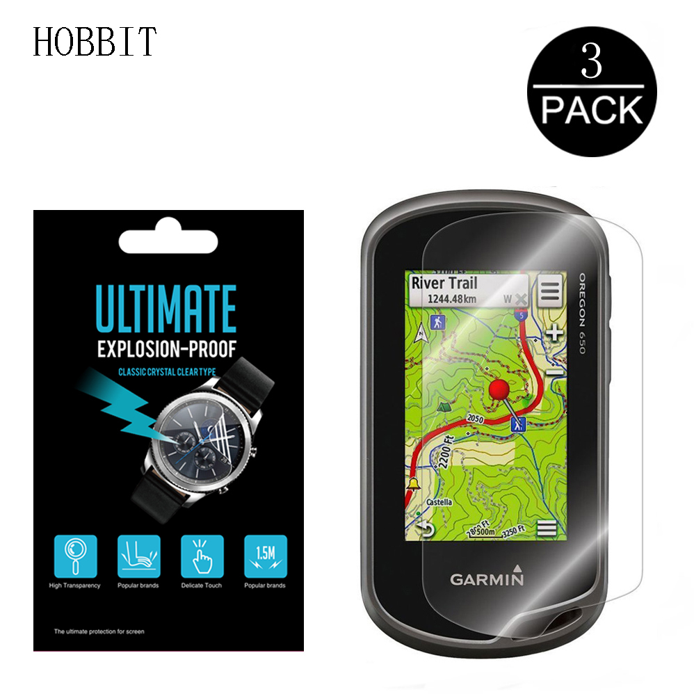 3Pcs Exploriso-Proof Shield Film Voor Garmin Edge Verkennen Alpha 100 200i Edge 830 Gps Bike Screen Protector pet Anti-Kras Film: Oregon 700 750