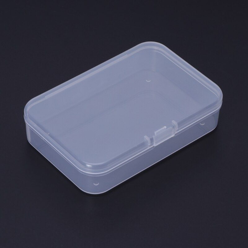 Caja de pesca de plástico transparente, anzuelo, anzuelo, almacenamiento portátil
