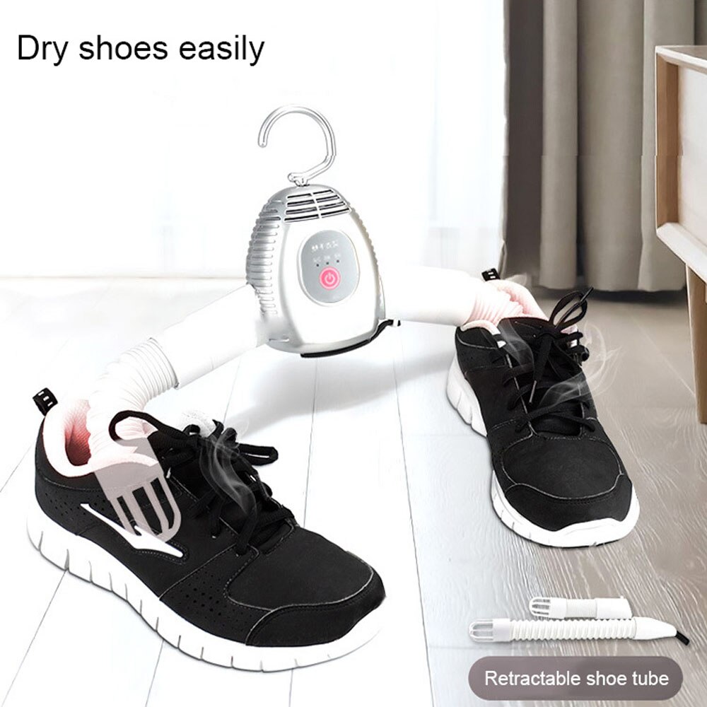 Elektrisk tøj tørrestativ hænge varm luft tøj tørring bærbar rejse mini foldning tilgængelig tøj sko varmelegeme 110-220v