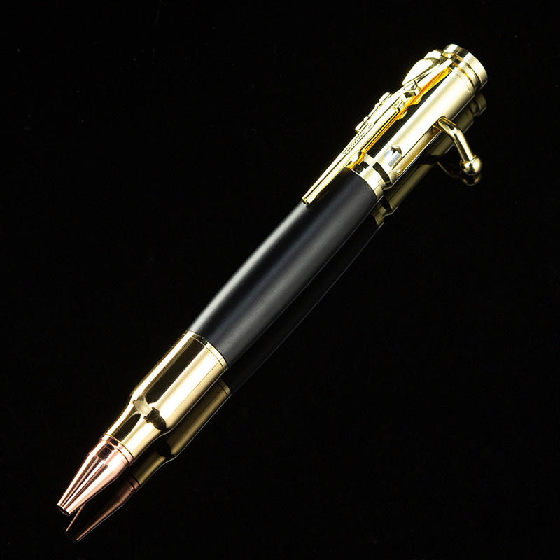 1pc Luxury Heavy Feel Metal Ballpoint Pens School Business Office Signature Roller Pen Writing Student Stationery Supplies: Yellow