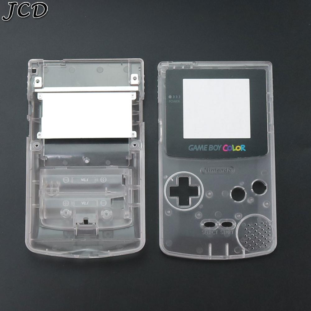 JCD Housing Shell Case Cover for Nintendo Gameboy Color Game Console for GBC Shell with buttons kits sticker label and tools