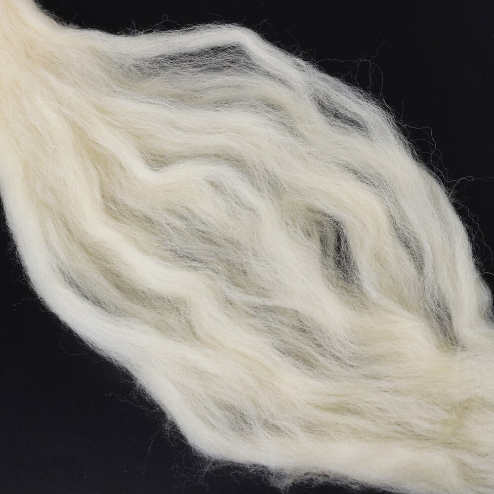 Natuurlijke Zwervende Wol Roving Fiber Spin Vilt Ambachten Naaldvilten 200G (Galatea)