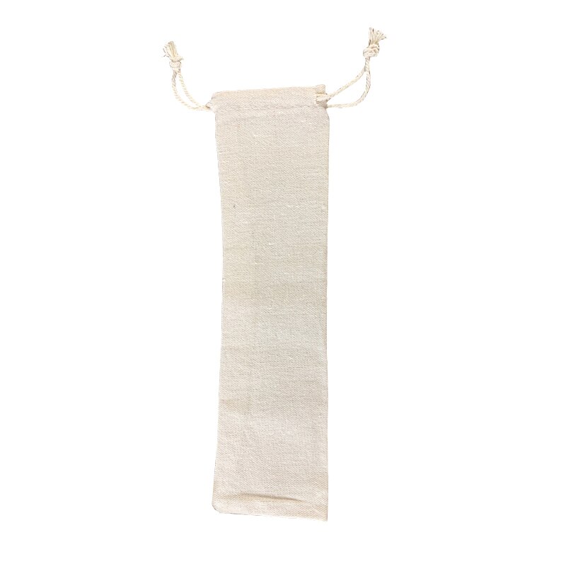 13/11/9/6-Pack Houten Bestek Bestek Set Bamboe Stro Servies Set Met Doek Tas Messen Vork lepel Reizen: 1 Bag
