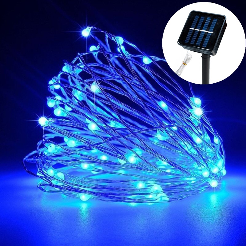 LED Solar String Licht Outdoor Garten Lichterkette Led Twinkle Wasserdichte Lampe für Weihnachten Party Dekoration 4m/7m/12m/22m/32m: WHITE / 0-5W
