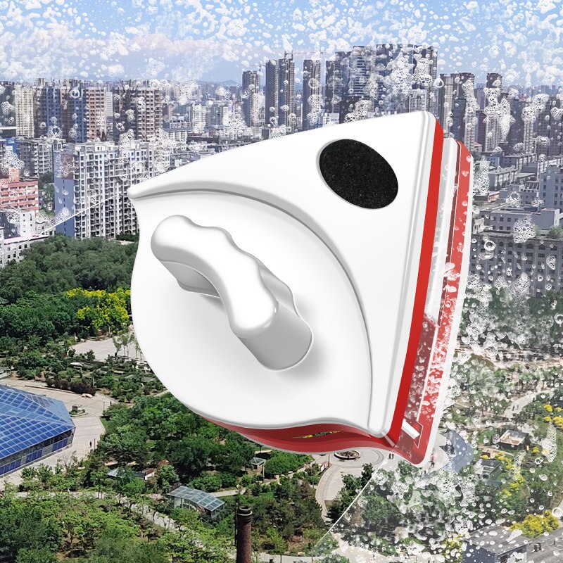 Home Magnetic Window Wiper Glass Cleaner Glass Cleaner Triangular Double Side Magnetic Brush Household Cleaning Tool