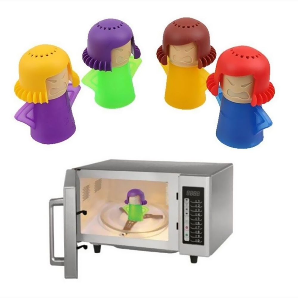 Angry Mom Mama Microwave Cleaner Easily Cleans Microwave Oven Steam Cleaner Appliances for The Kitchen Refrigerator cleaning
