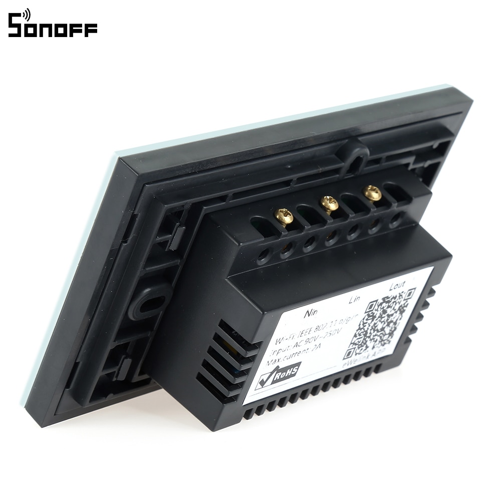 Sonoff Touch EU US Plug Wifi Wall Touch Light Switch Glass Touch Panel Lamp Bulbs LED Lights Switch Works With Alexa Google Home