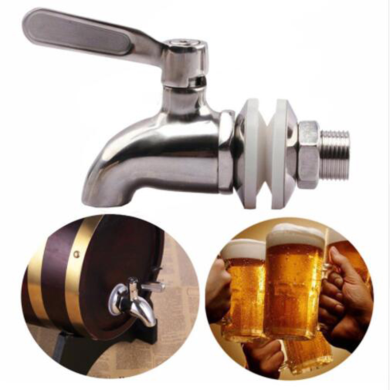 Drink Dispenser Tap Beverage Wine Barrel Faucet Spigot Water Stainless Steel Coffee Juice Taps Durable Faucet