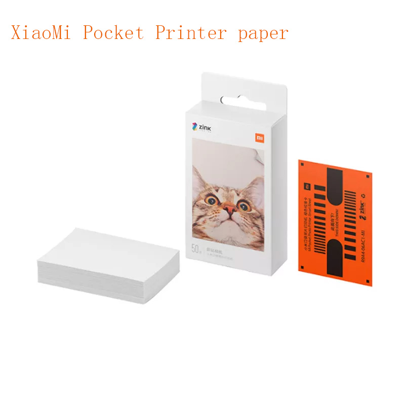 Xiaomi-impresora de bolsillo ZINK de , papel autoadhesivo, impresión fotográfica a color, Mini impresora de bolsillo de 3 pulgadas,