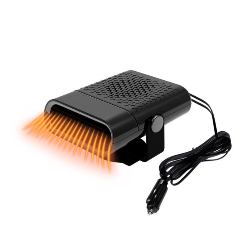 Chauffage universel pour voiture, 12V/24V, accessoires de chauffage intérieur, ventilateur, débrumisateur, pour fenêtre, hiver: black 12V
