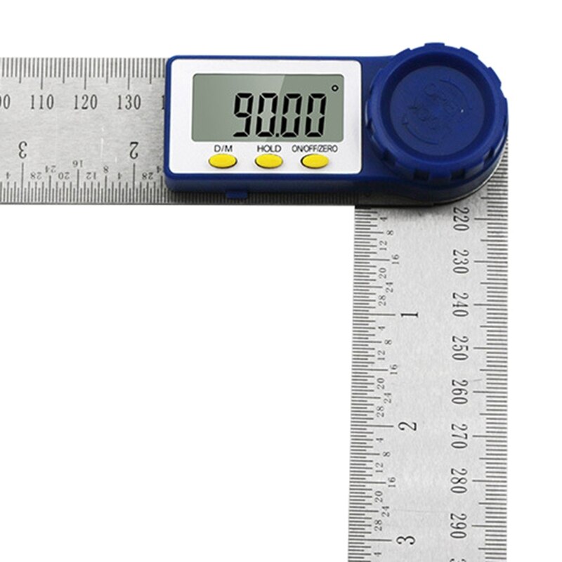 2 in 1 200/300mm Stainless Steel Digital Meter Angle Inclinometer Ruler Electron Goniometer Protractor Angle Finder