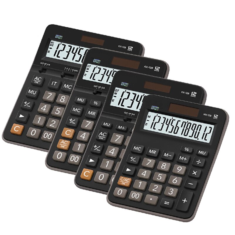 MX AX DX-calculadora electrónica para oficina y negocios, dispositivo de 12 dígitos, de escritorio, para Contabilidad y Finanzas, GX-12B