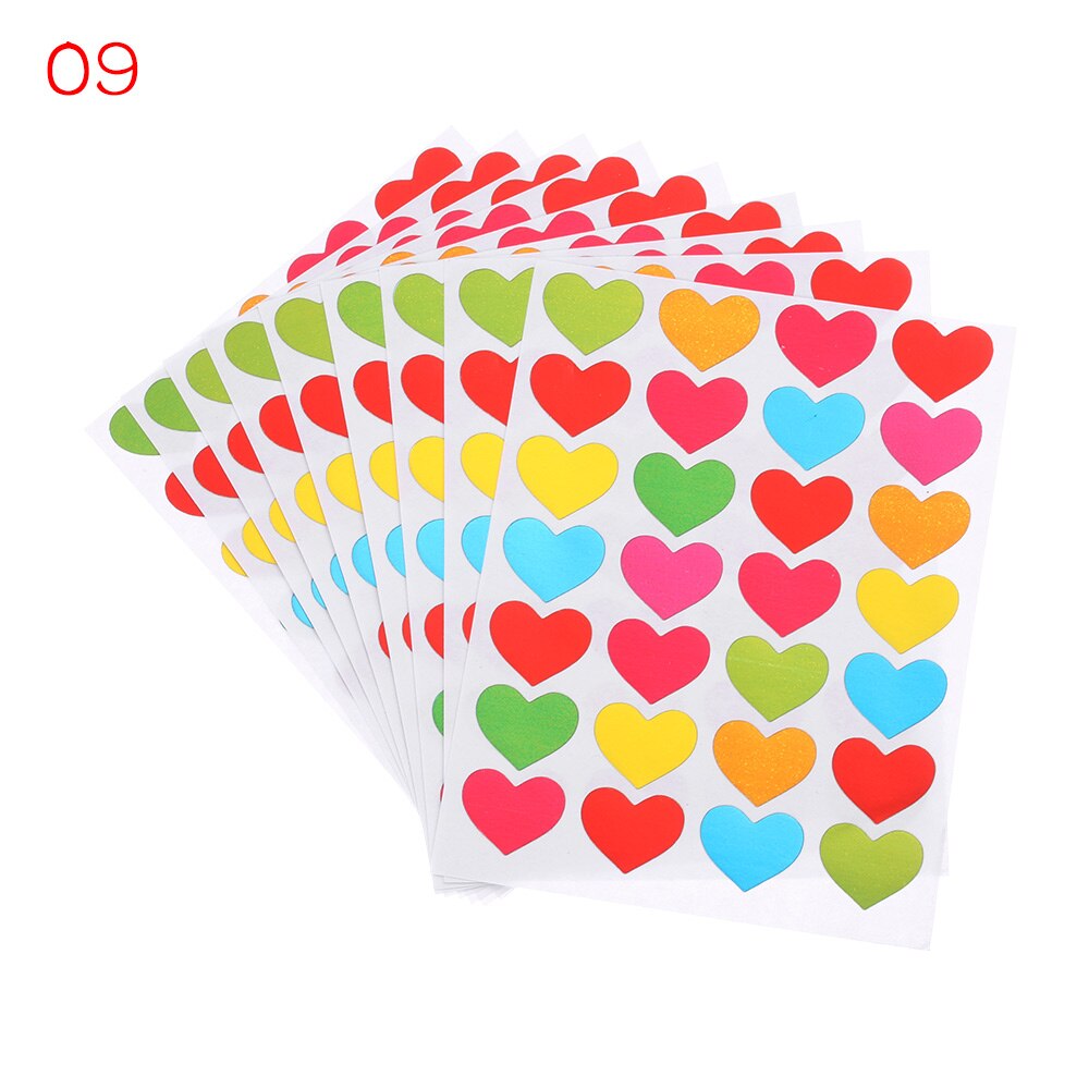 10 Sheet Distinguish Label Stickers Self-Adhesive Blank Number Package Tag Diamond Painting Vintage Stickers Sewing Accessory: 10 Sheets-H