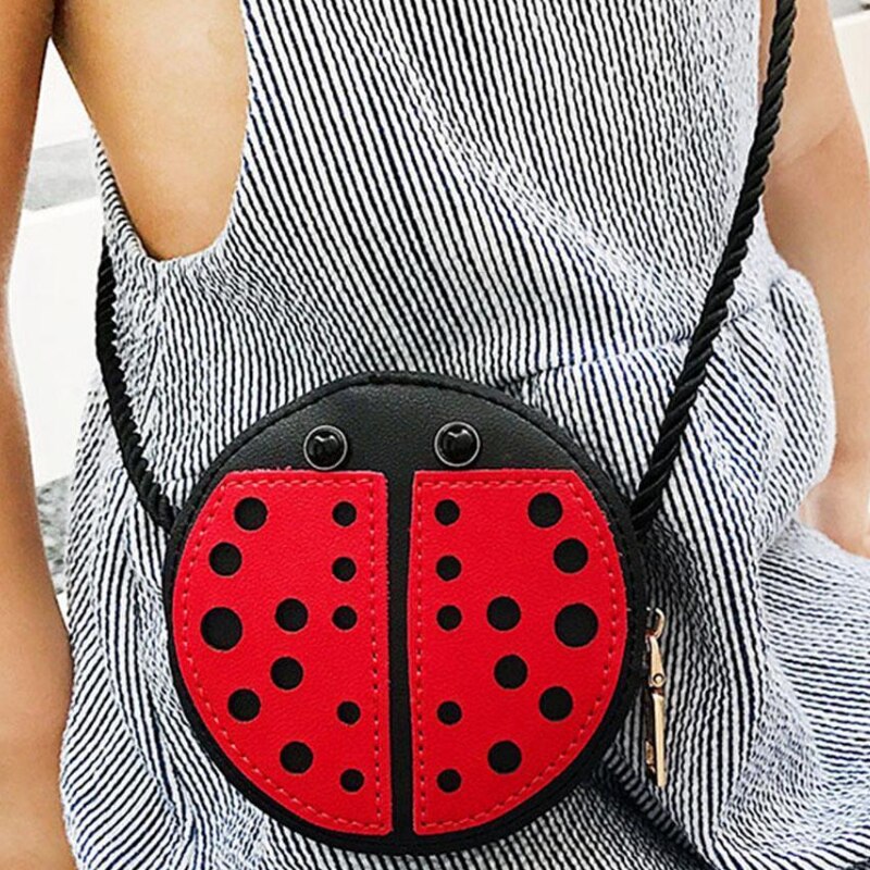 Ladybug Cute Children'S Shoulder Bag Personality Wild Purse Mini Accessories Bag