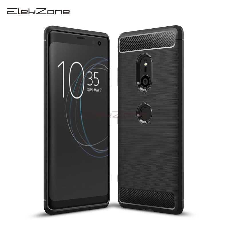 Para Sony Xperia XZ3 XZ1 XZ2 funda Premium de fibra de carbono fundas de teléfono a prueba de golpes para Sony Xperia XZ2 Compact XZ1 contraportada