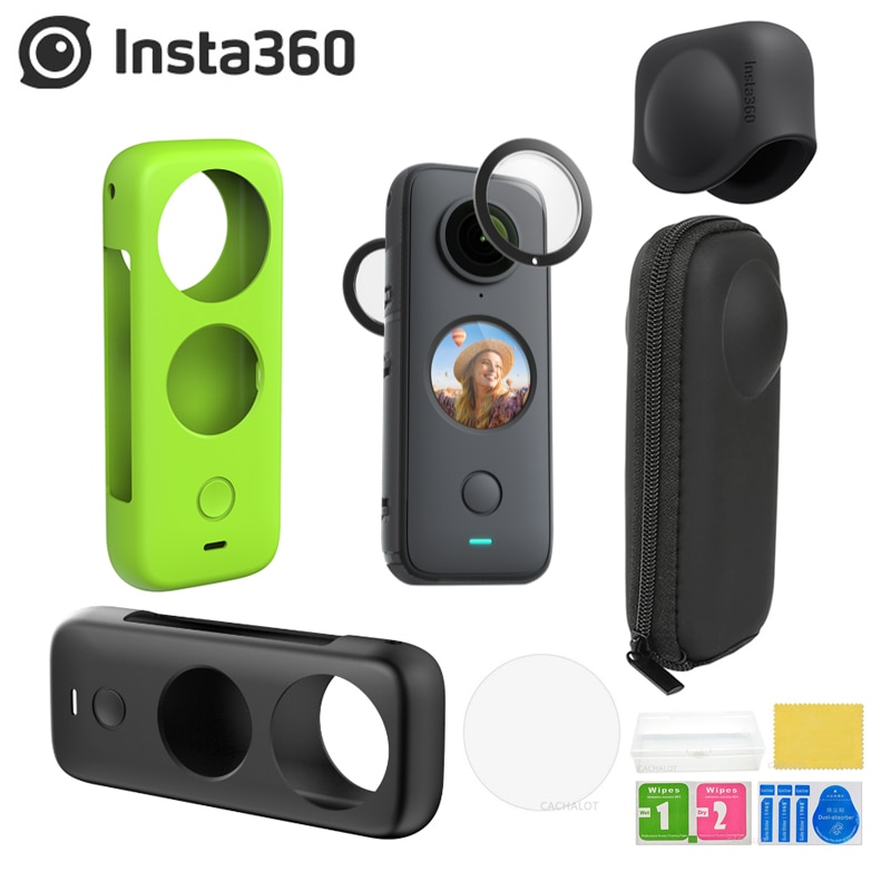 Insta360 ONE X2 lentilles gardes caméra corps coque en Silicone sac de rangement de protection lentille capuchon pour Insta 360 ONE X2 accessoires