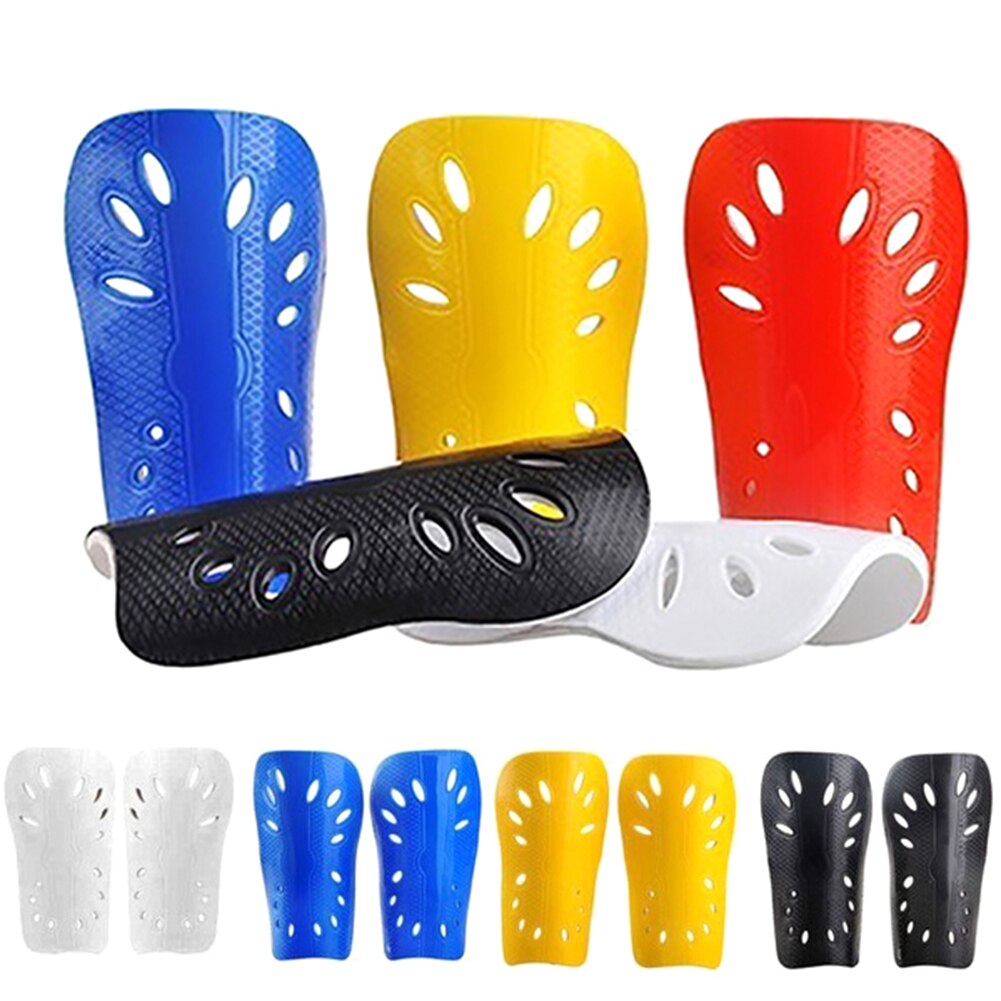 1 Pair Adults Soccer Guards Leg Protector Football Shin Pads Plastic Outdoor Sport Leg Protective Gear Breathable Shin Guard