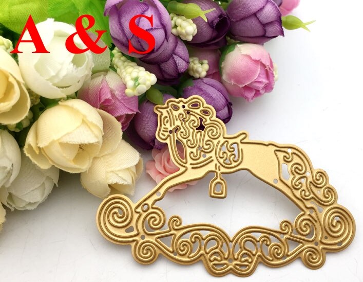 Q55 METAL CUTTING DIES Horse Scrapbook card frame album paper craft wedding invitation embossing stencil art cutter