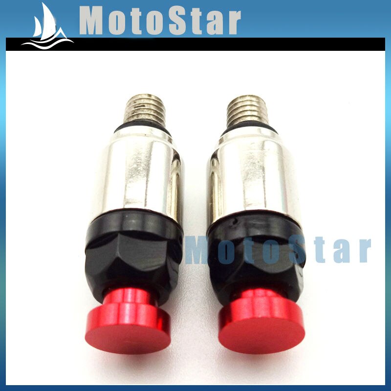 2x affjedret forgaffel rød 5 x 0.8mm udluftningsventiler til mini motocross motard pit dirt trail motorcykel motorcykel