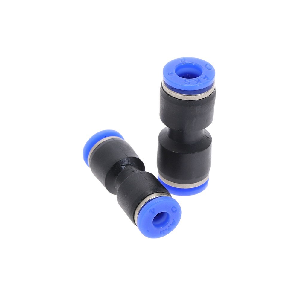 100Pcs 50Pcs PU 2-way Pipe Connector Pneumatic Fitting Plastic 4mm 6mm 8mm Staght Push In Quick Slip Lock Fittings