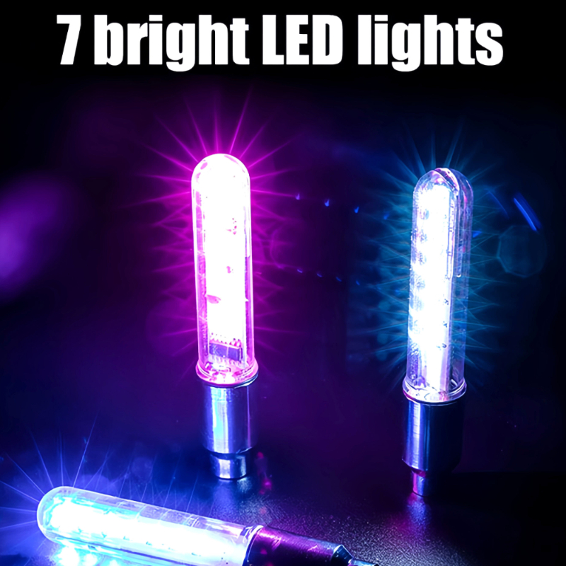 Lámpara con detección de golpes, luces para radios de bicicleta, luz para rueda de bicicleta, luces de advertencia para ciclismo a prueba de lluvia, accesorios para conducción nocturna