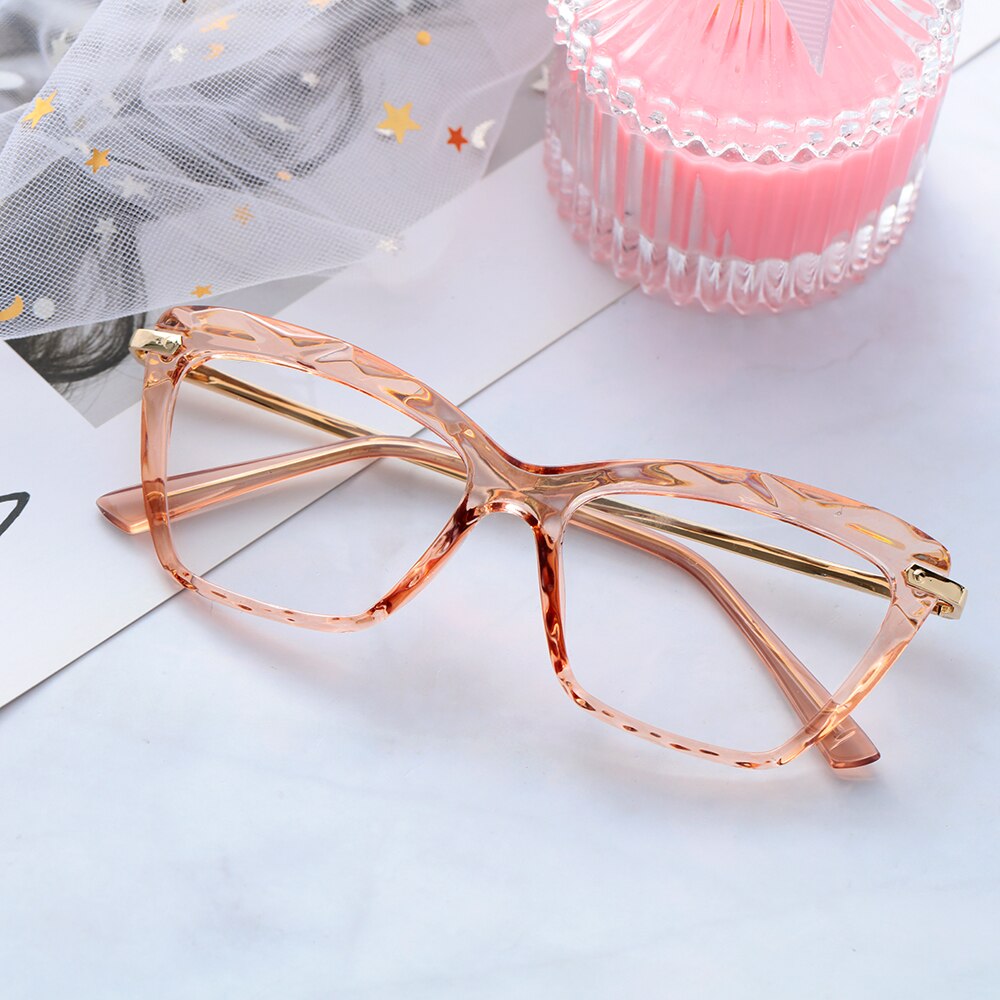 Square Glasses Frames Women Trending Styles Brand Optical Computer Glasses Cat Eye Glasses Frame Myopia Glasse