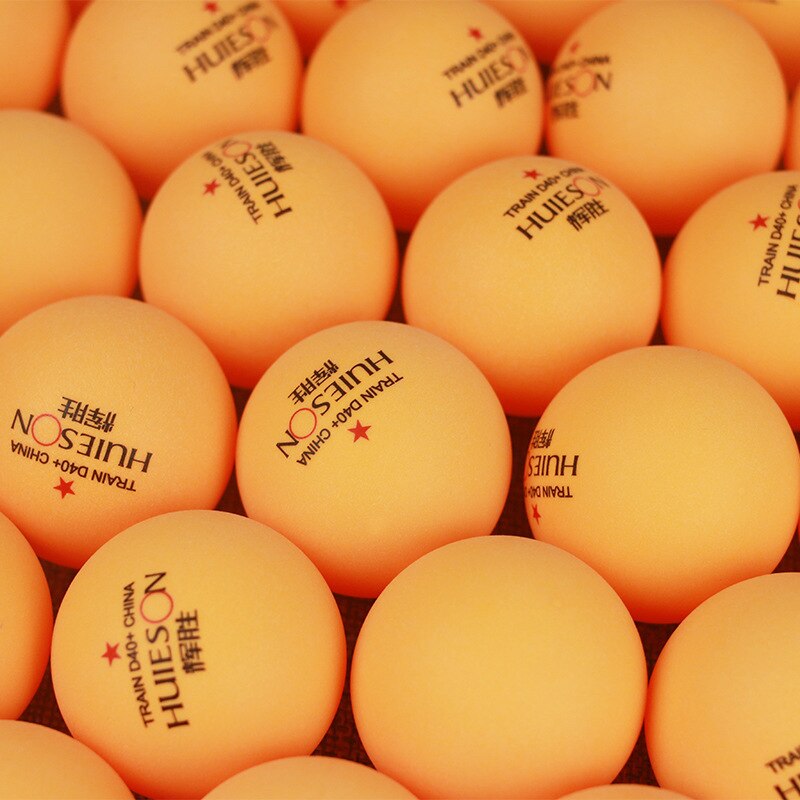 HUIESON 50Pcs/Pack Material Table Tennis Balls D40mm+2.7g ABS Plastic Ping Pong Balls Teenager Adult Club Training Ball