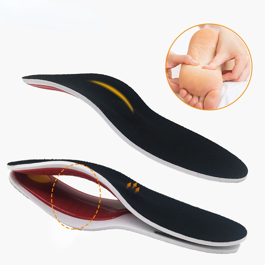 Plantilla ortopédica para hombre y mujer, suela unisex con soporte de arco alto, almohadilla de gel 3D, accesorio para calzado, solución para el dolor de pies, producto de primera
