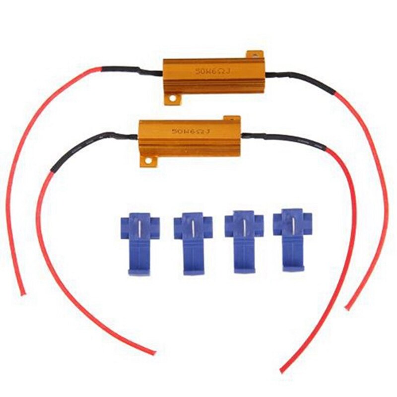 2 Pcs LED Bulb Load Resistor Turn Signal Flash Controller & 1 Pcs Repeater Relay 12V 30A 5 Pin 40A for Auto Car