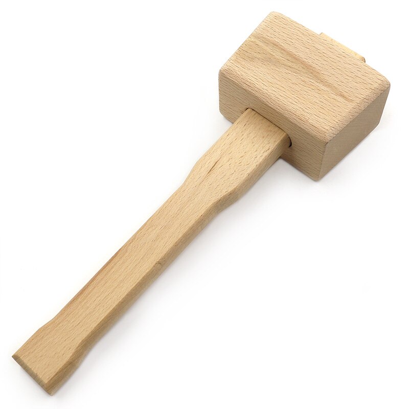 Houten Hamer Beukenhout Hamer Handleiding Hamer Houtbewerking Installatie Hamer Lederen Carving Seal Percussie Tool