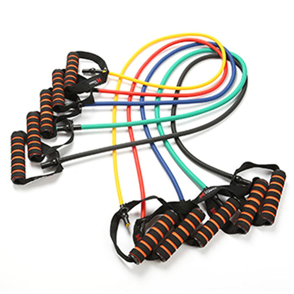 Exercise Resistance Bands With Handles Fitness Workout Bands For Home Gyms Daily Workout Strain Rope With Fitness Word