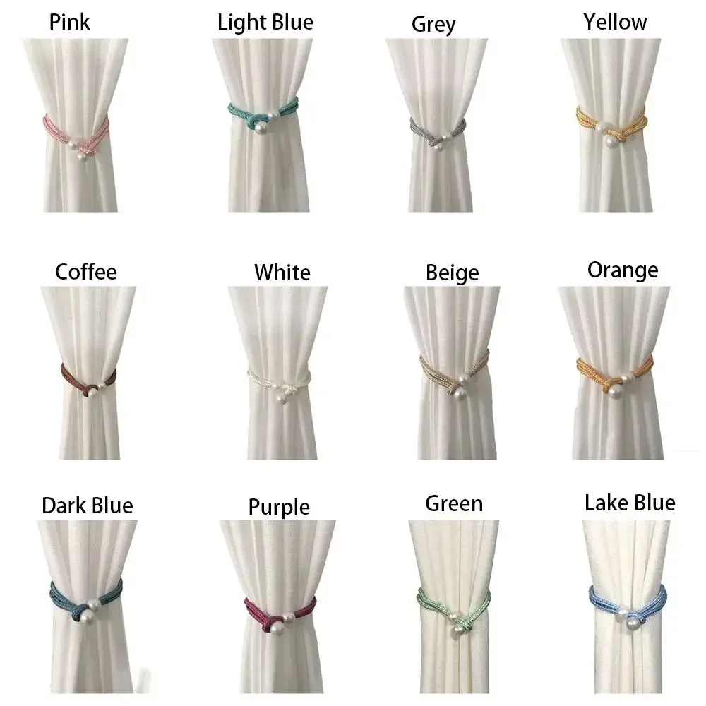 Luxury Style Small Pearl Curtain Clip Curtain Holders Tie Back Buckle Clips Hanging Ball Buckle Tie Back Curtain Decor Accessori