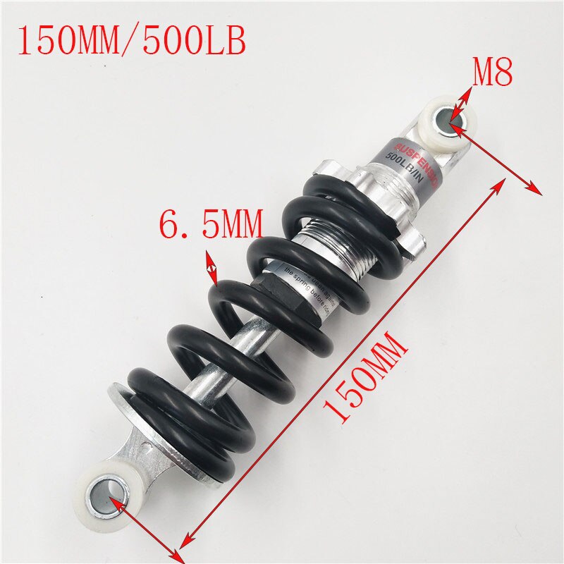 Hinten Suspension Schock 100 125 150 160 170 180 190 210MM für 47cc 49CC Super Minimoto ATV Quad elektrische roller Pocket Bike: 150MM (500LB)