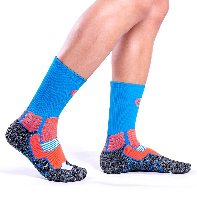 Kuangmi 1 para Sport Socken Professionelle Basketball Kompression Socken Schützen Füße Atmungs Wicking Socken Radfahren Fahrrad Socken