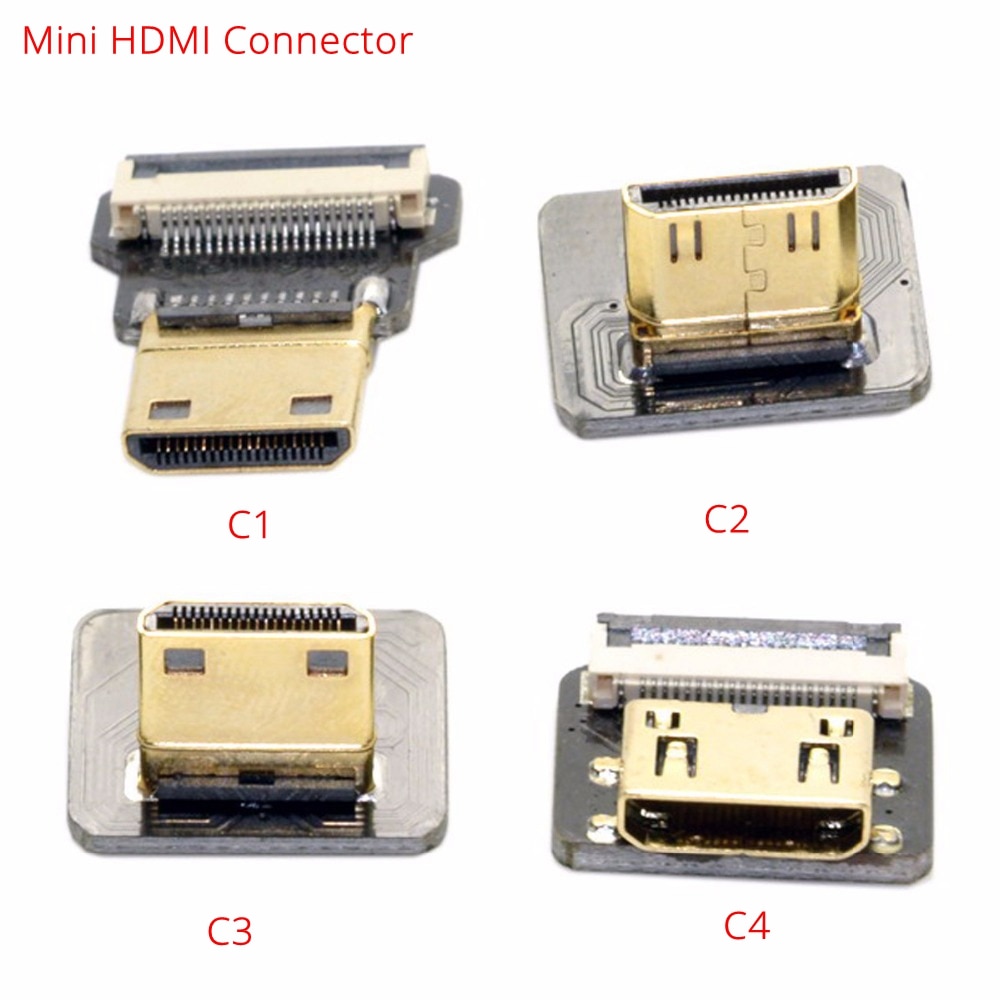 FPV HDMI Flat Ribbon Cable UP/Down Angle Micro HDMI to HDMI 90 degree flexible hdmi ribbon cable pin 20pin Plug HDMI raspberry 4