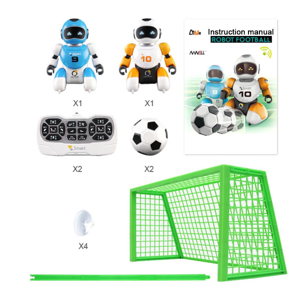 Smart usb opladning kæledyr smart robot rc fodbold robot legetøj smart fodboldkamp fjernbetjening robot legetøj til børn