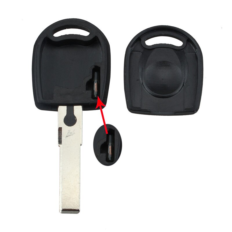 Uncut blade blank replacement fob car ignition key transponder chip  id48 for vw volkswagen skoda seat key case