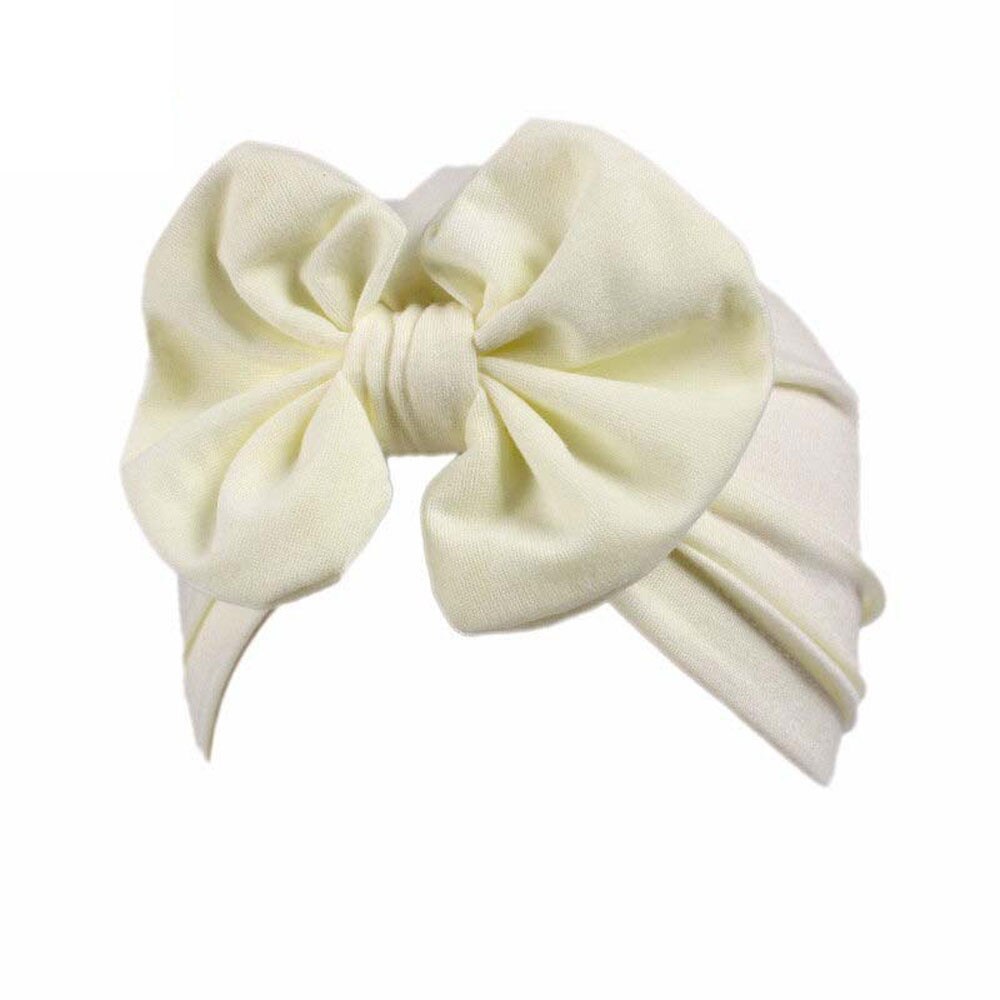 Hoofddeksels Bandana Kinderen Baby Meisjes Boho Hoed Beanie Sjaal Tulband Head Wrap Cap Fotografie Props Voor Kinderen 3-8 jaar Oud: Beige 