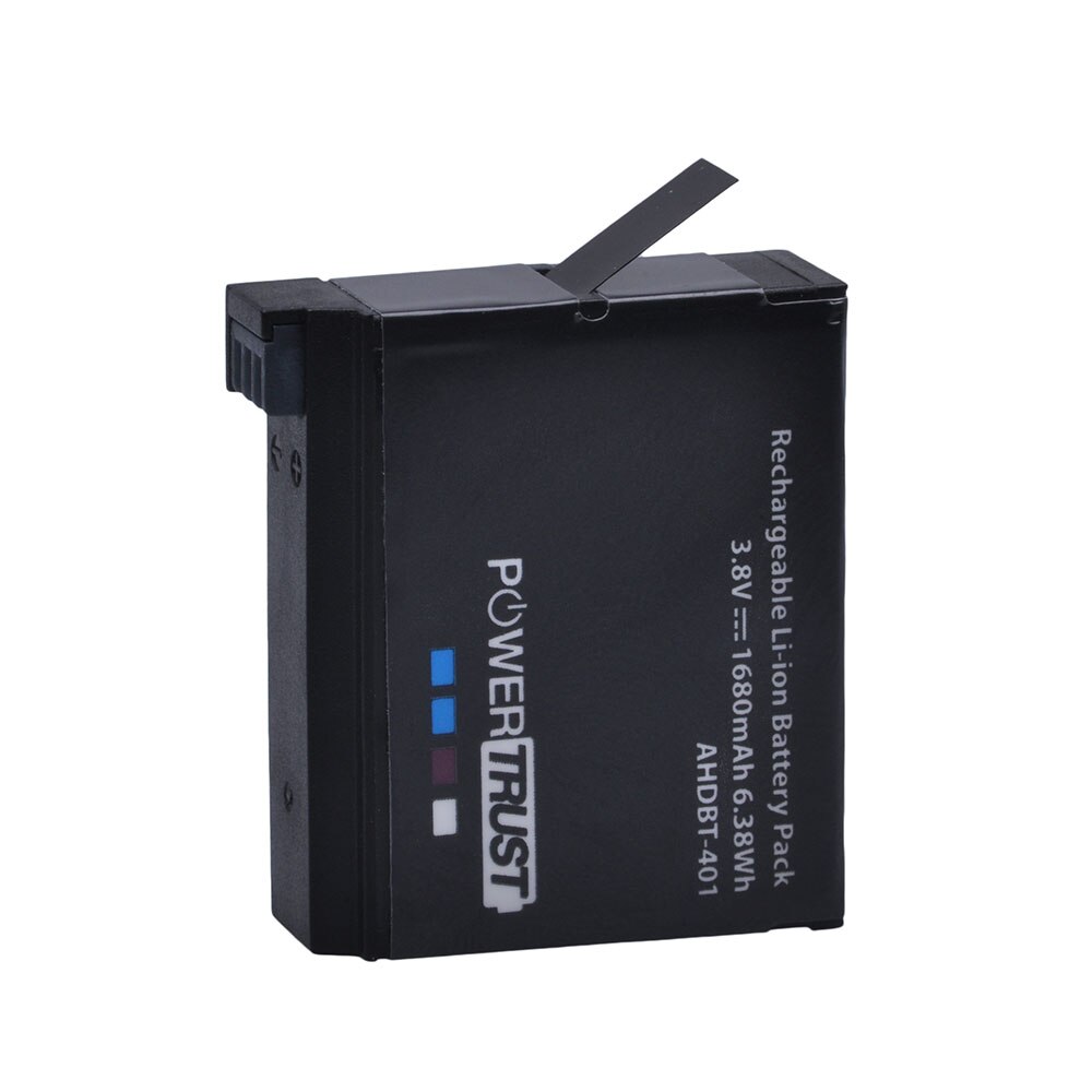 Powertrust 4 Stuks 3.8V Ahdbt 401 1680Mah Voor Go Pro AHDBT-401 AHDBT401 Li-Ion Digitale Camera Batterij Voor Gopro 4 Hd Hero 4 Hero4