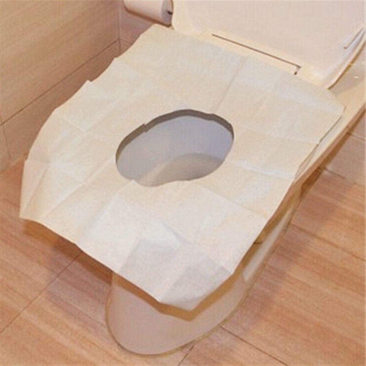 100 Pcs/10 Zak Wegwerp Toilet Seat Cover Mat 100Cm Waterdichte Wc-papier Pad