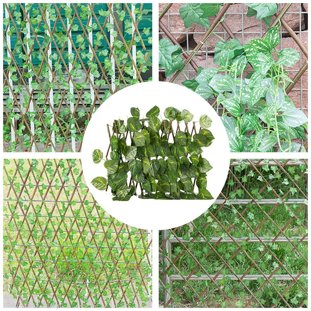 Artificial Privacy Fence Screen Faux Ivy Leaf Screening Hedge For Garden Outdoor Indoor Decor Garden Backyard Patio Decoration