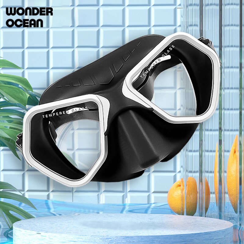 2022 Mode Gratis Duikbril Professionele Lage Volume Snorkelen Bril Volledige Gezicht Adult Scuba Masktempered Glas