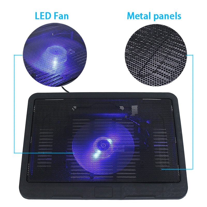 Squall 200 RGB Gaming Laptop Cooling Pad | 5 Fans, Adjustable Stand & USB Hub - View #12