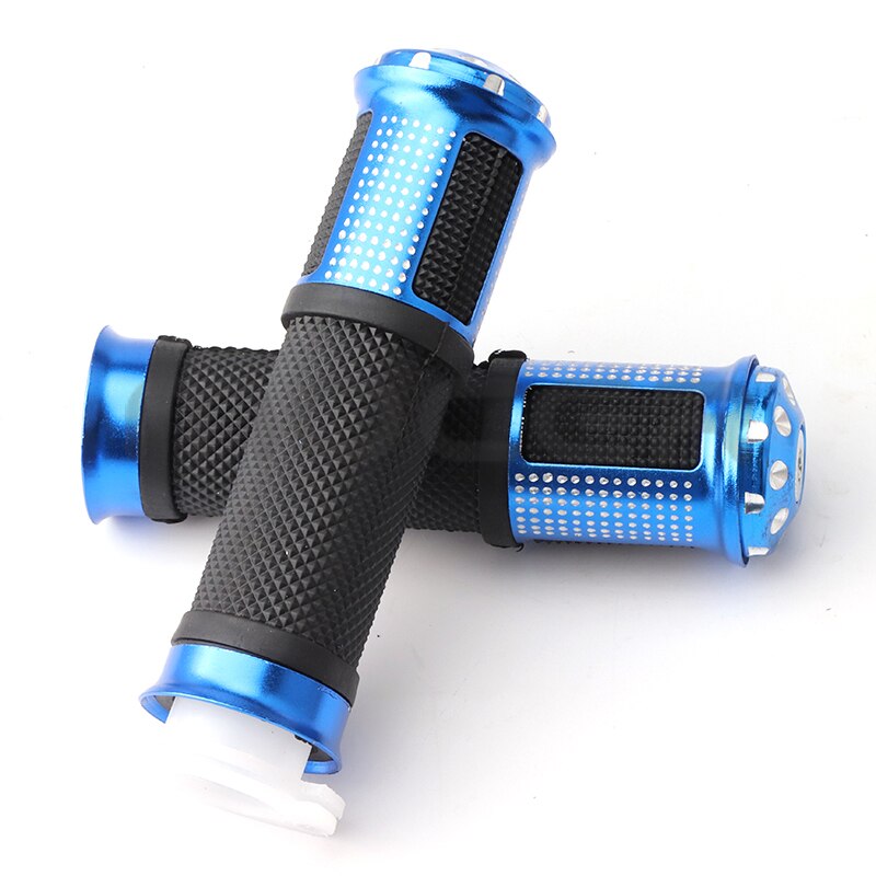 1 paio moto Scooter universale 22mm manopola acceleratore manubrio modificato manubrio acceleratore manopola: Blu