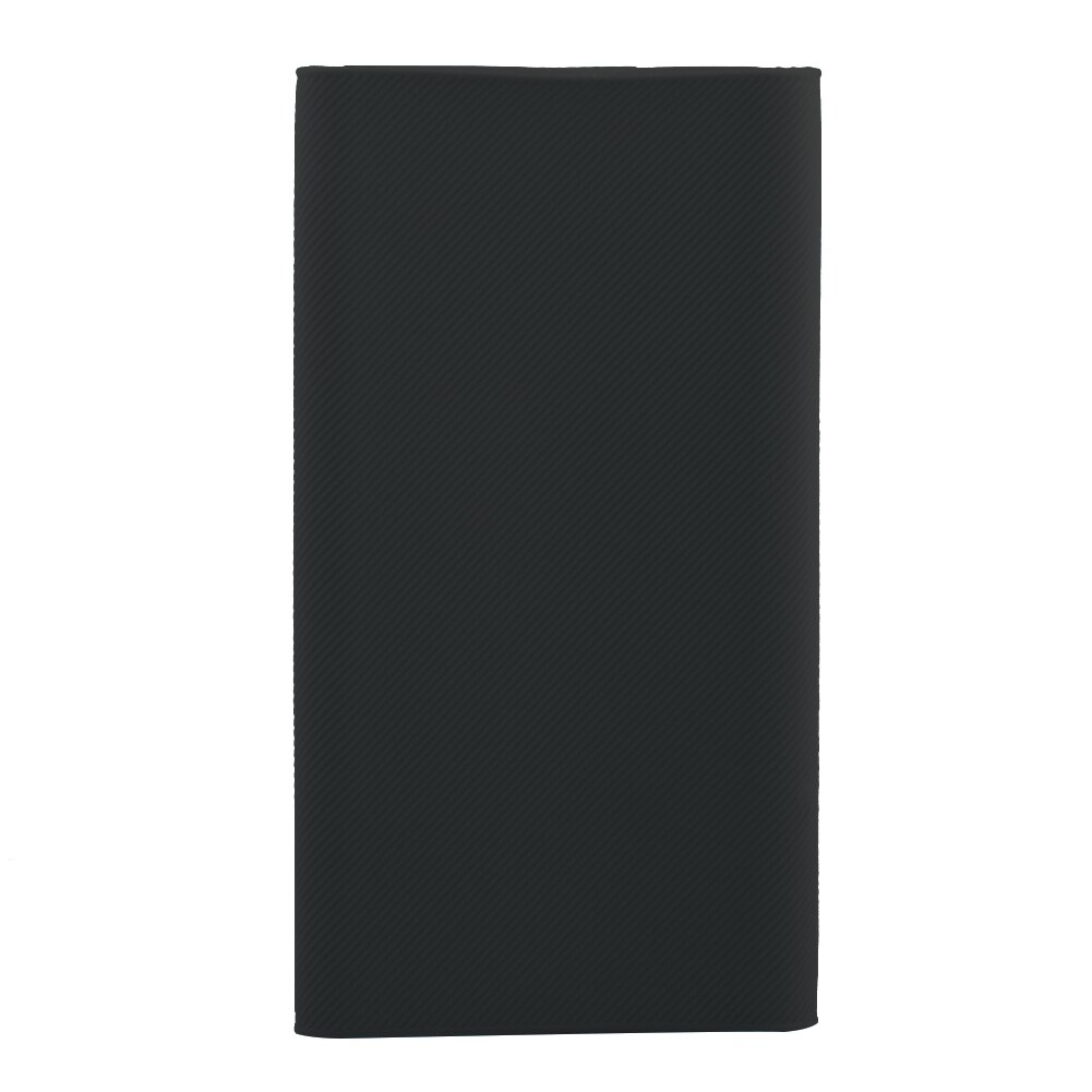 Power Bank Case Draagbare Silicone Bescherm Power Bank Duurzaam Diy Externe Batterij Cover Voor Xiaomi Power Bank 10000Mah: Black