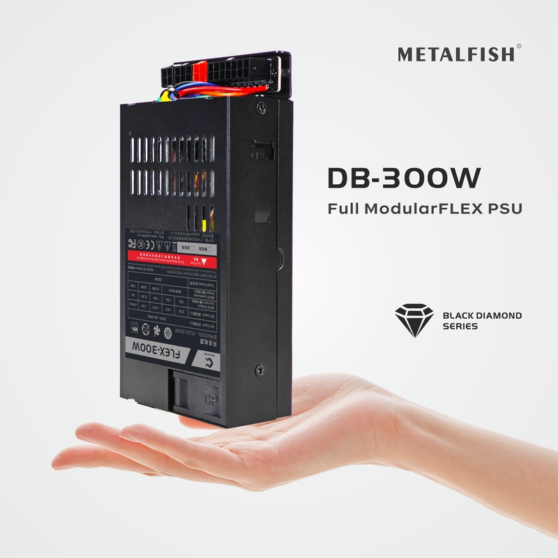 METALFISH Flex 300W fuente de alimentación Modular completa Flex-ATX 400W para Mini ITX PC pequeña 1U para ordenador compacto NAS POS AIO